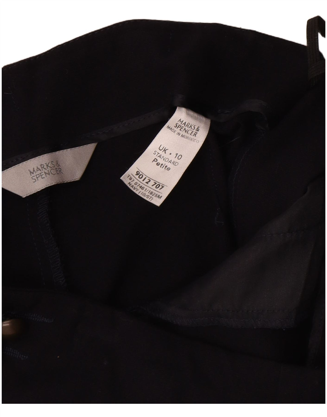 Bermude pentru femei Marks & Spencer UK 10 Small W30 Bleumarin Poliester