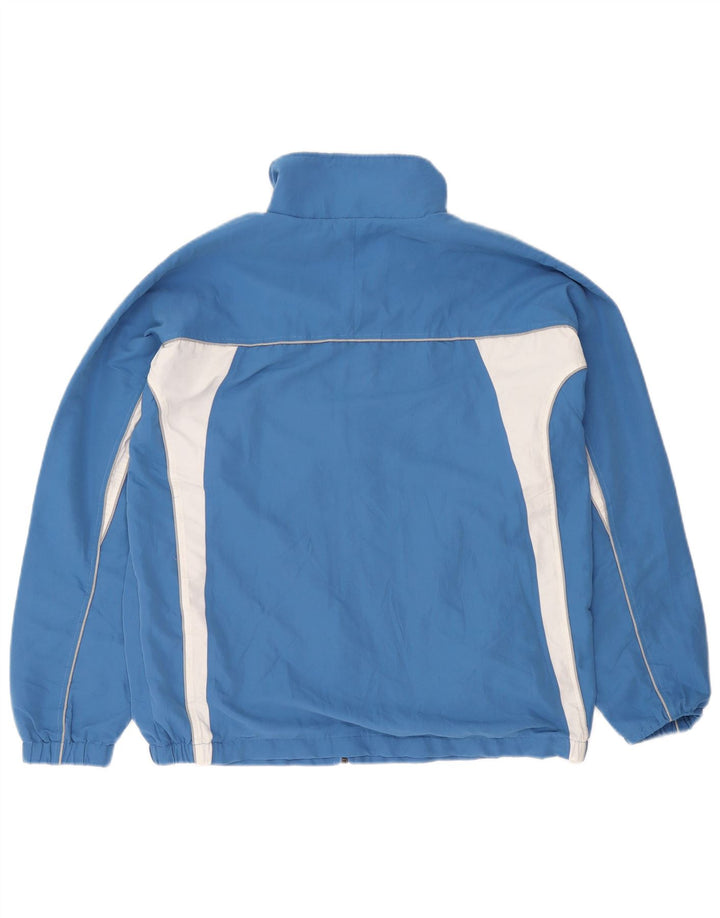 Jachetă de top pentru trening grafic Asics pentru bărbați, albastru mediu, poliester color bloc