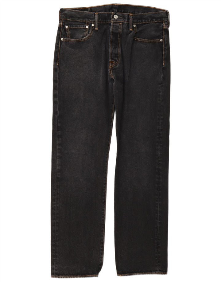 Blugi drepti pentru bărbați Levi's 501 34 L34 bumbac gri