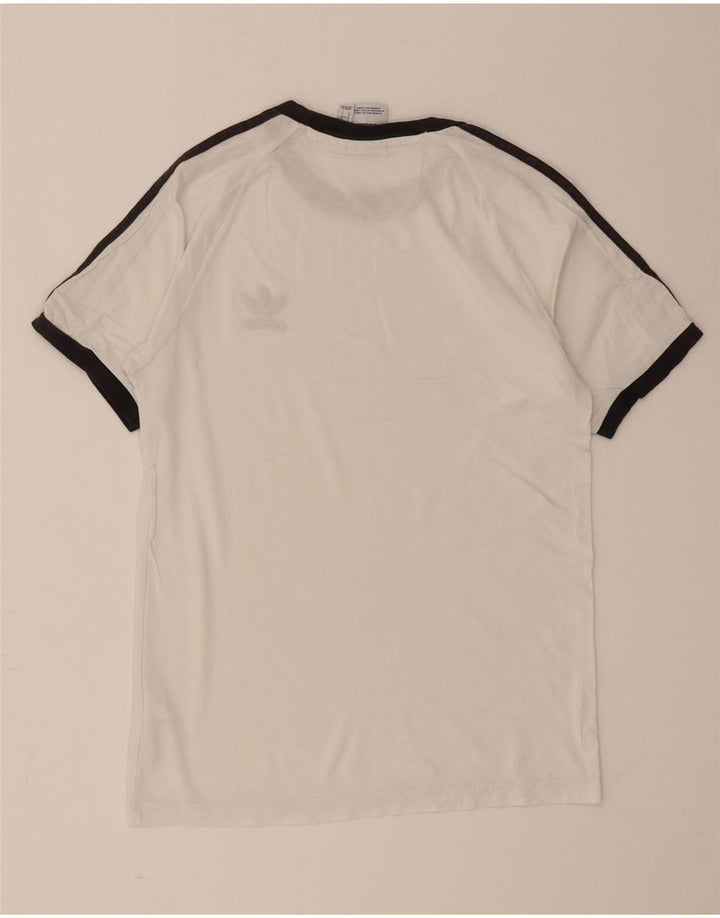 Tricou pentru bărbați Adidas Top mic, alb, bumbac