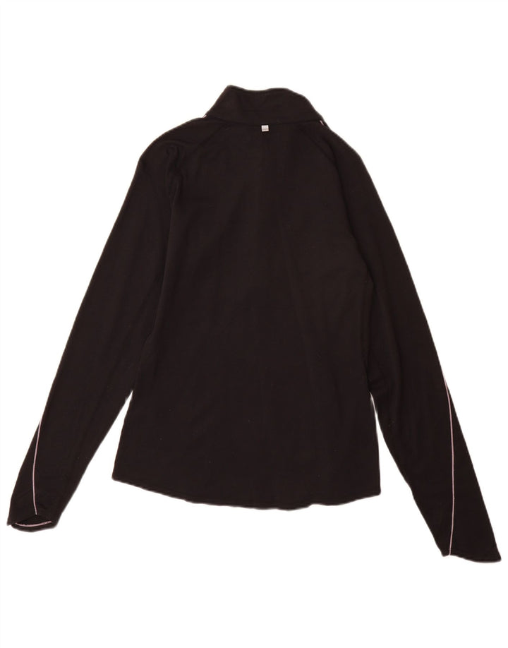 Top de trening Nike Dri Fit Pullover pentru femei UK 8/10 Nylon mic negru