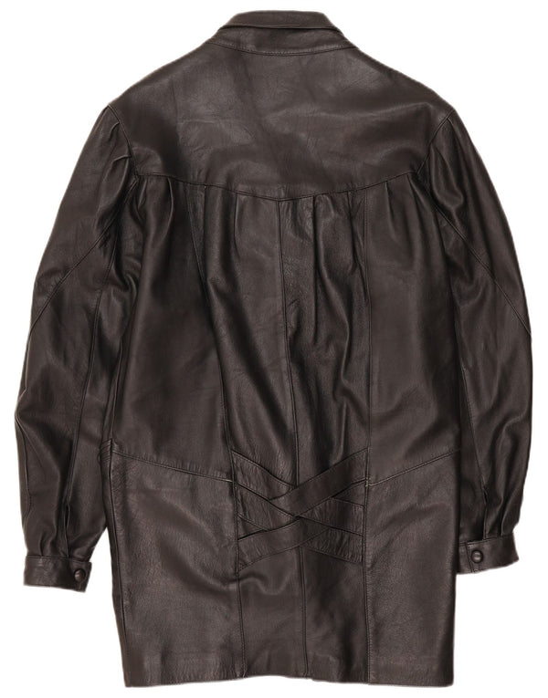 Palton de piele pentru femei Trekway UK 10 Mic Negru