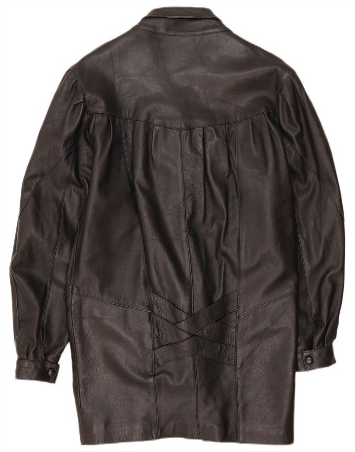 Palton de piele pentru femei Trekway UK 10 Mic Negru