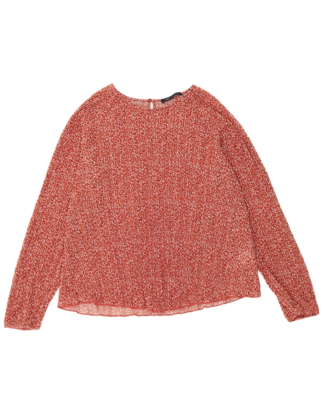 MARKS & SPENCER Bluză cu mânecă lungă pentru femei UK 12 Medium Red Floral
