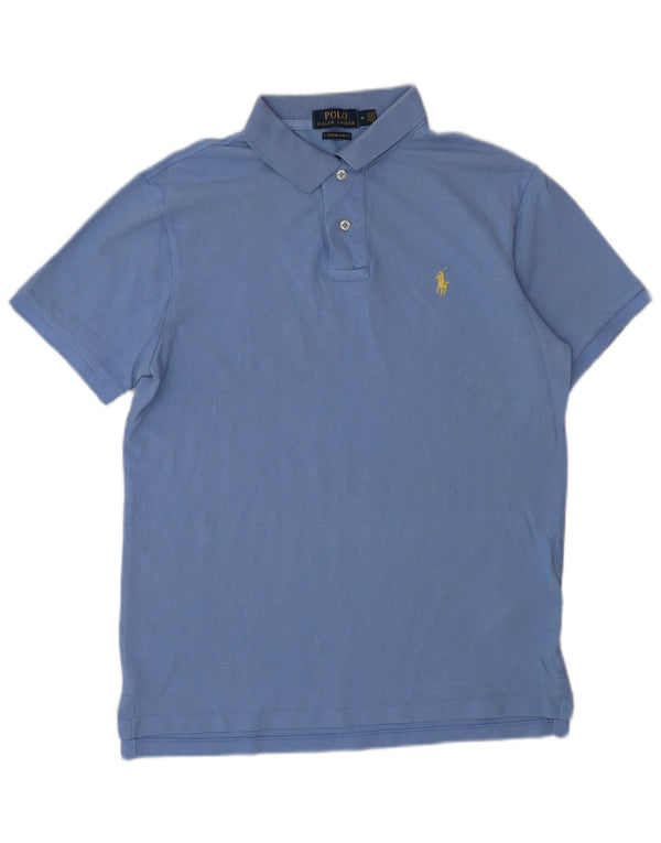 POLO RALPH LAUREN Tricou polo personalizat pentru bărbați, bumbac albastru mediu