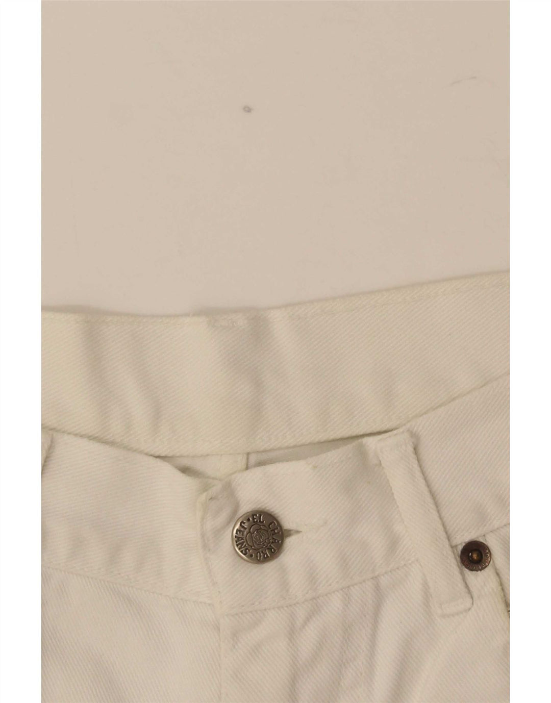 Blugi drepți de damă vintage W30 L29 alb