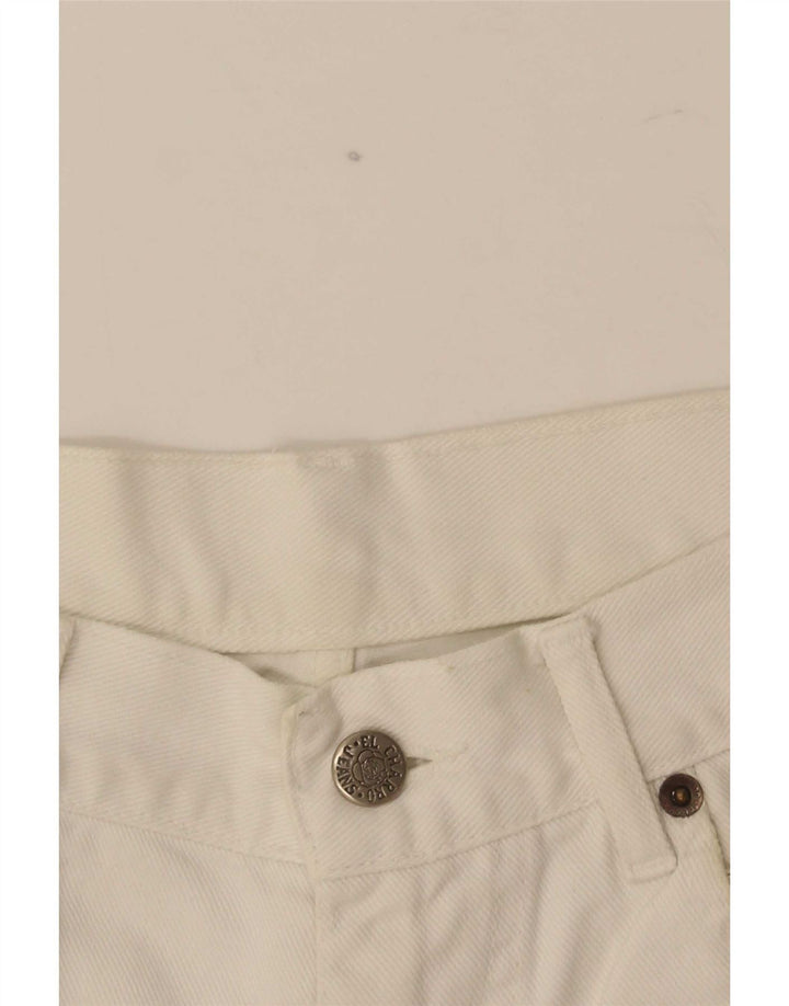 Blugi drepți de damă vintage W30 L29 alb