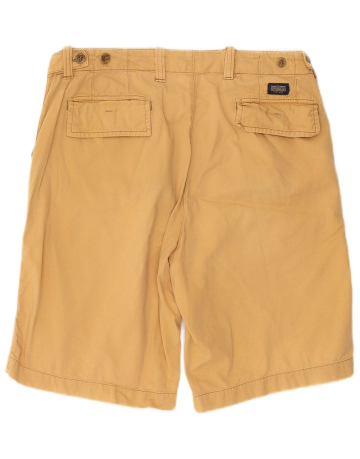 Pantaloni scurți chino vintage pentru bărbați IT 48 Medium W32 Bumbac galben