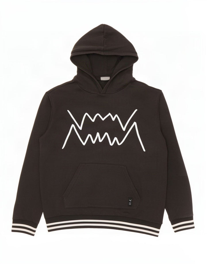Pulover pentru bărbați Puma Graphic Hoodie, bumbac mediu negru
