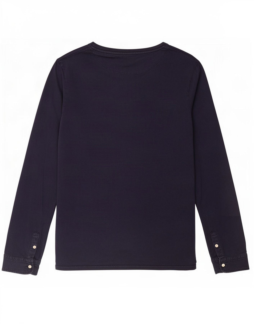 Scotch & Soda Top pentru bărbați cu mânecă lungă mare din bumbac bleumarin