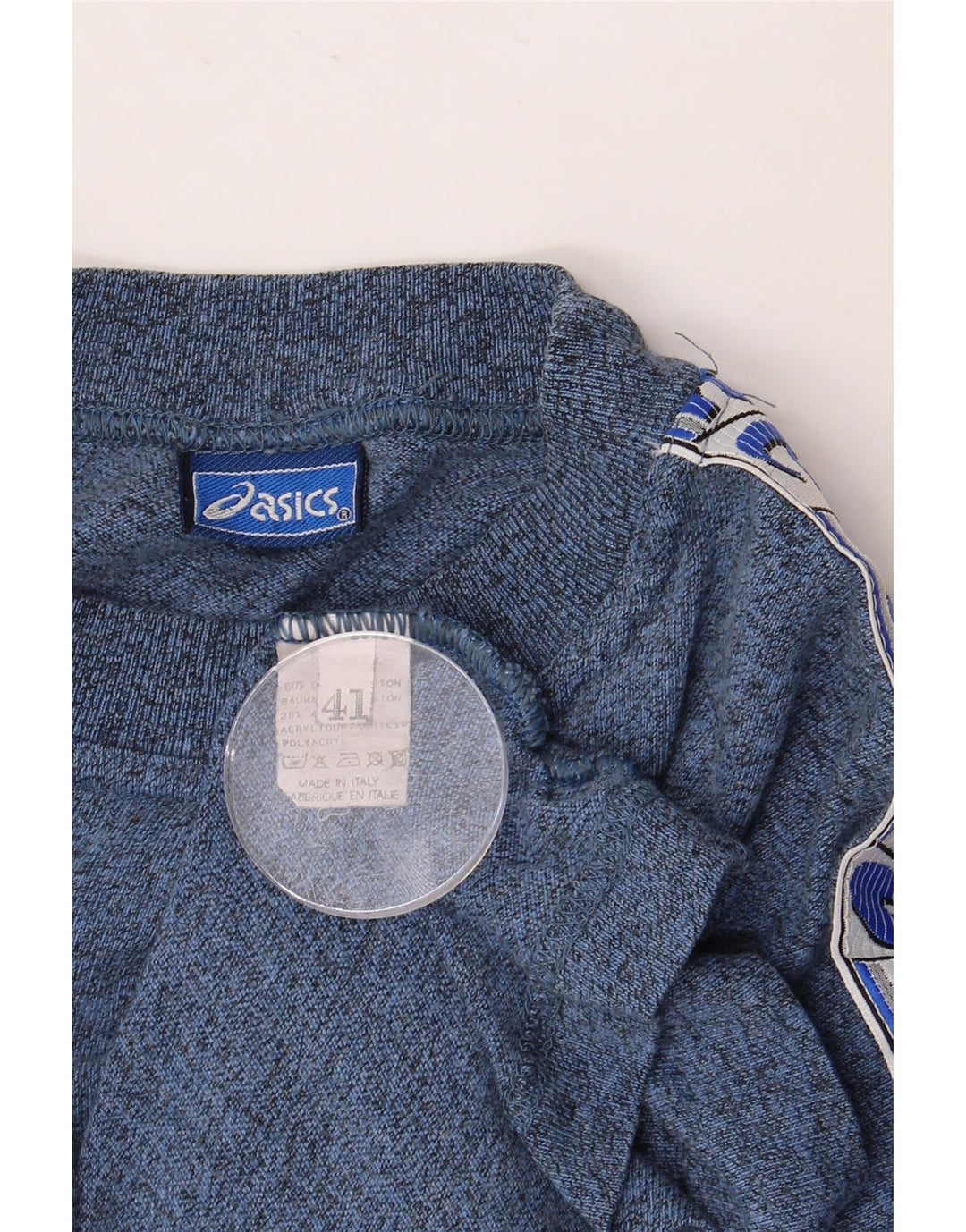 Tricou grafic Asics pentru bărbați Top UK 41 Medium Blue Pete Cotton