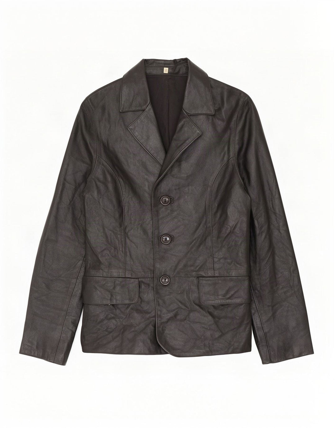 Jachetă de piele vintage pentru femei UK 10 Small Black