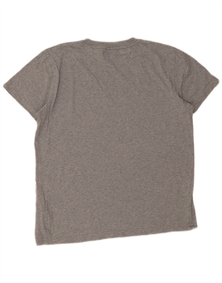 Tricou grafic Gant pentru bărbați Top mare din bumbac gri