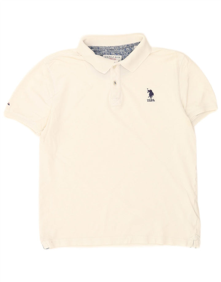 U.S. Polo Assn. Cămașă Bărbați Mic Bumbac Alb