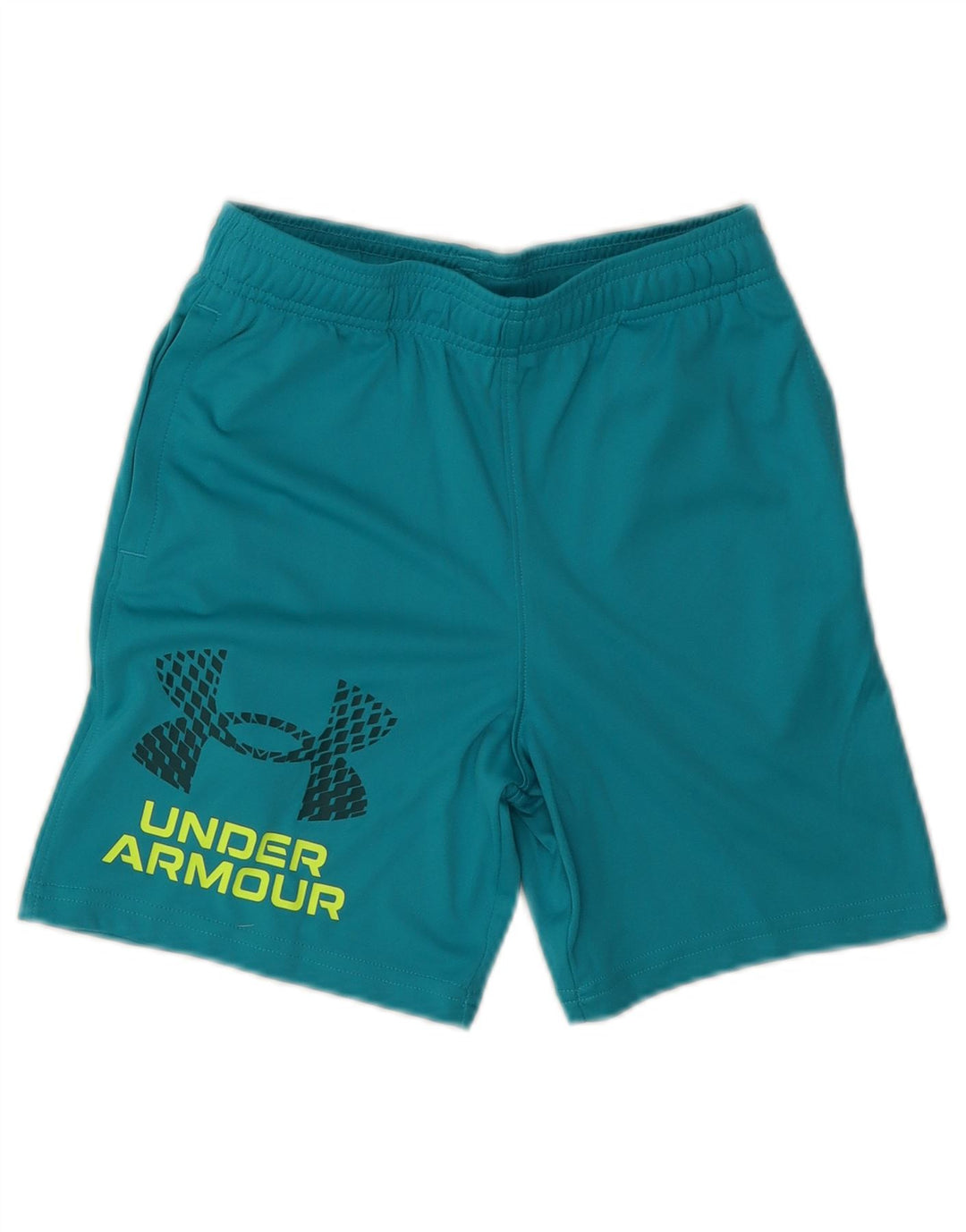 Pantaloni scurți sport grafic Under Armour pentru băieți 9-10 ani poliester albastru mediu