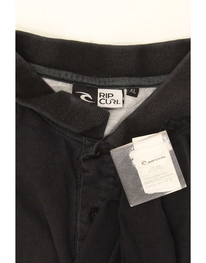 Tricou polo Rip Curl pentru bărbați XL, bumbac negru
