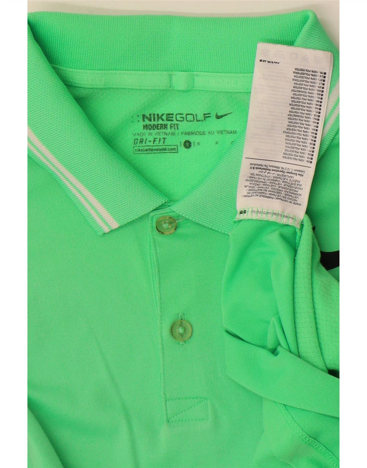 Tricou polo Nike pentru bărbați, mic verde, poliester sport