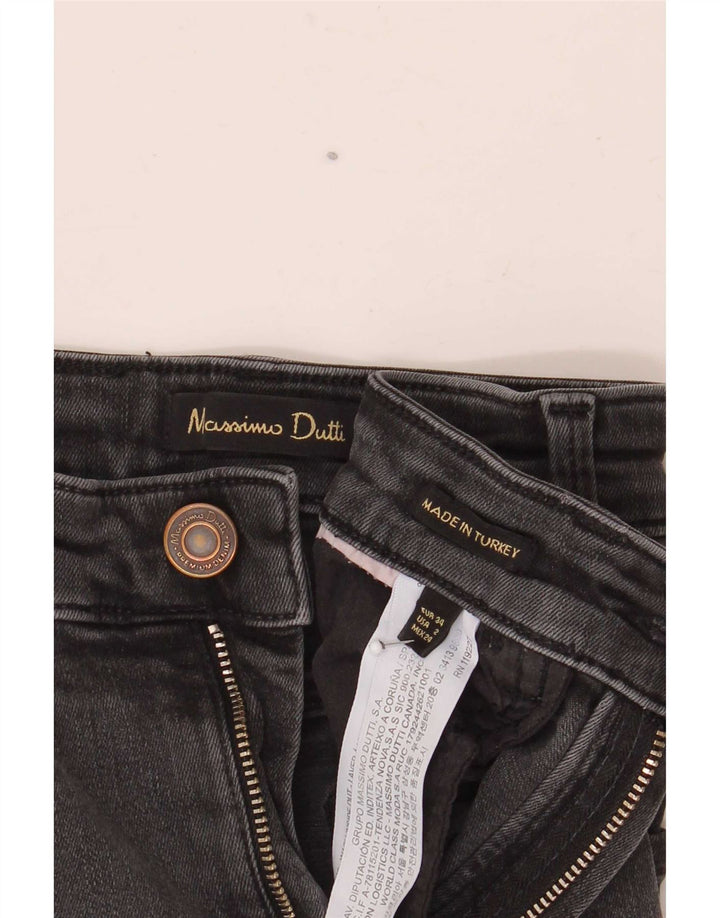 Massimo Dutti blugi evazați pentru femei EU 34 2XS W24 L24 bumbac gri