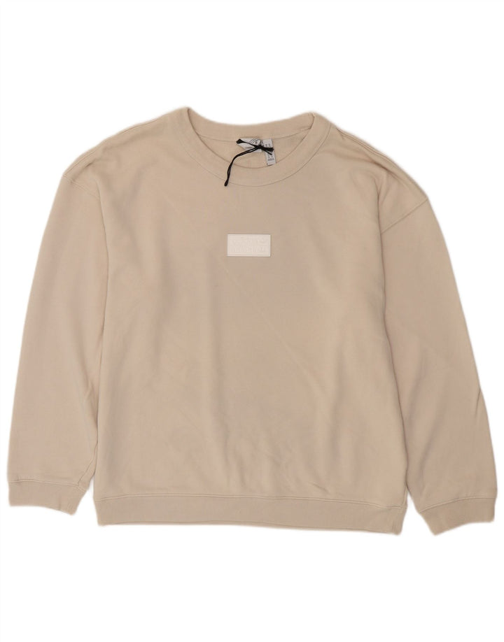 Hanorac pentru bărbați Adidas Jumper Medium Bej Bumbac