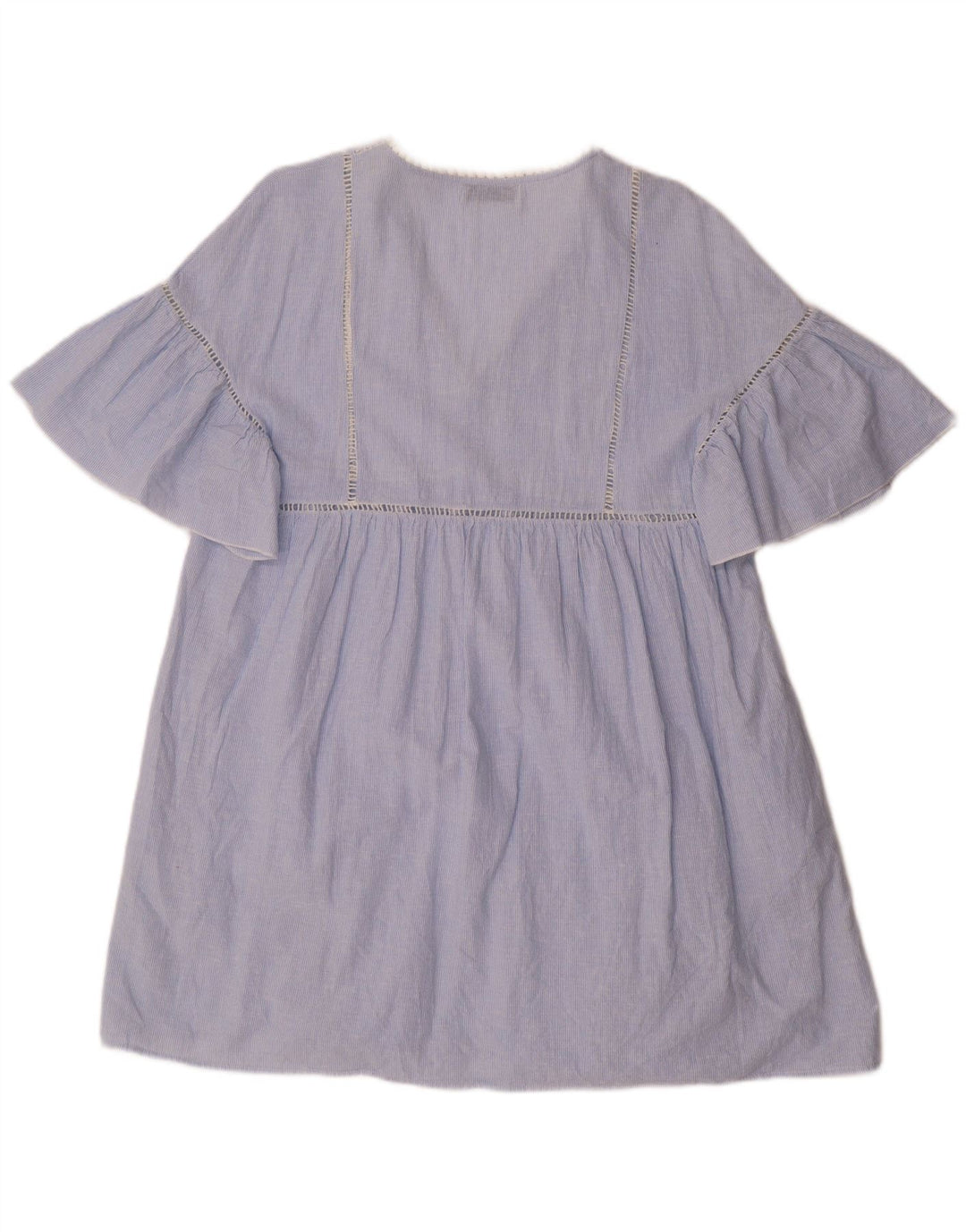 Rochie ZARA Femei Schift UK 14 Medium Blue Pinstripe