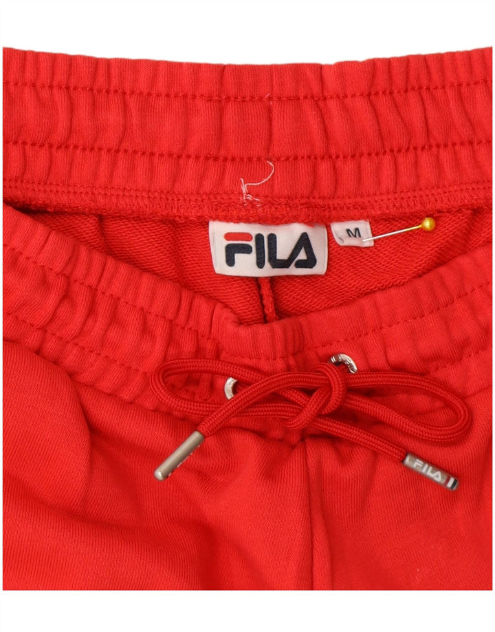 Pantaloni scurți sport Fila pentru bărbați, roșu mediu, bumbac