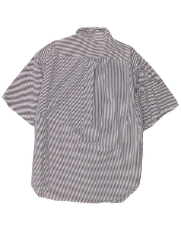 Cămașă cu mânecă scurtă pentru bărbați Ralph Lauren, cu tăiere clasică, 2XL, bumbac cu dungi albastre