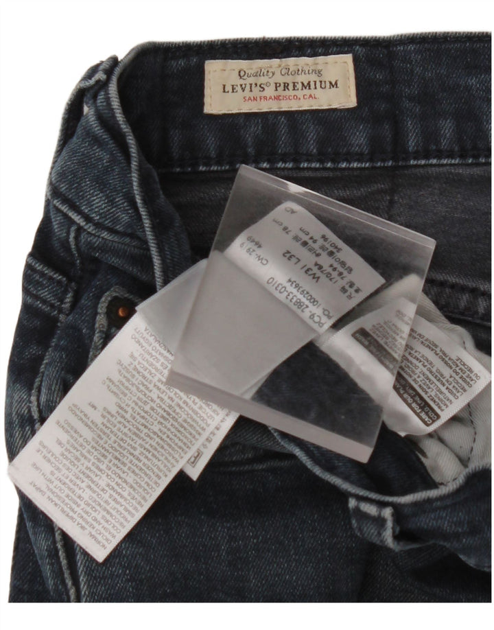 Blugi slim pentru bărbați LEVI'S L31 L32 Lână nouă albastră