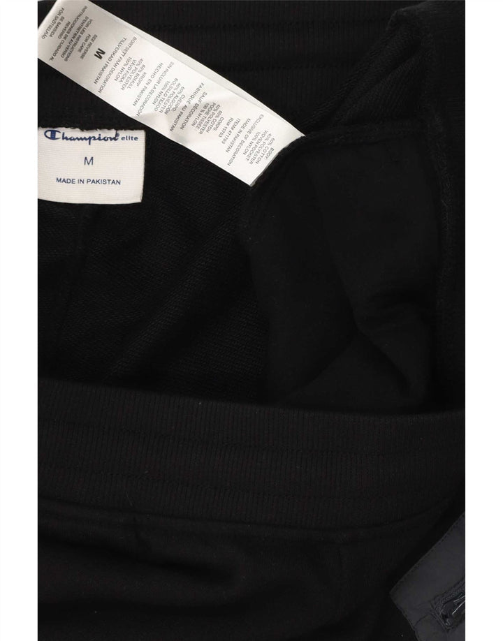 Pantaloni de trening cargo pentru bărbați Champion Pantaloni de jogging, bumbac mediu negru