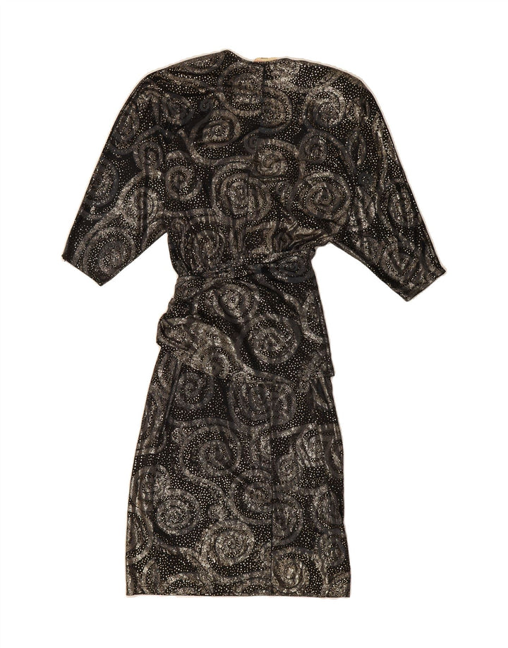 CAPRICCIO Womens Abstract Pattern Bodycon Dress UK 14 Medium Gold Vintage Capriccio and Second-Hand Capriccio from Messina Hembry 