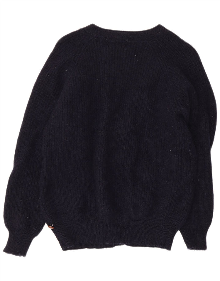AMERICA Pulover cardigan pentru femei IT 52 2XL Lână bleumarin