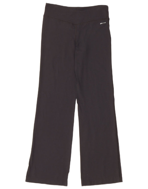 Pantaloni de trening Nike Dri Fit Wide Leg UK 6 XS Nylon negru