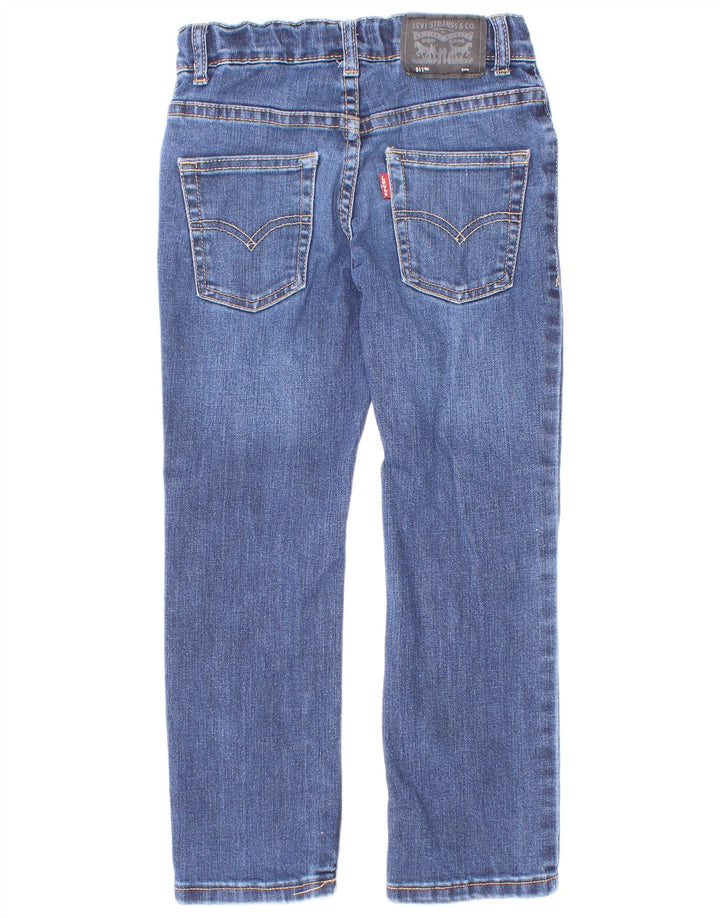 Blugi drepti pentru baieti Levi's 5-6 ani W22 L20 Bumbac Albastru
