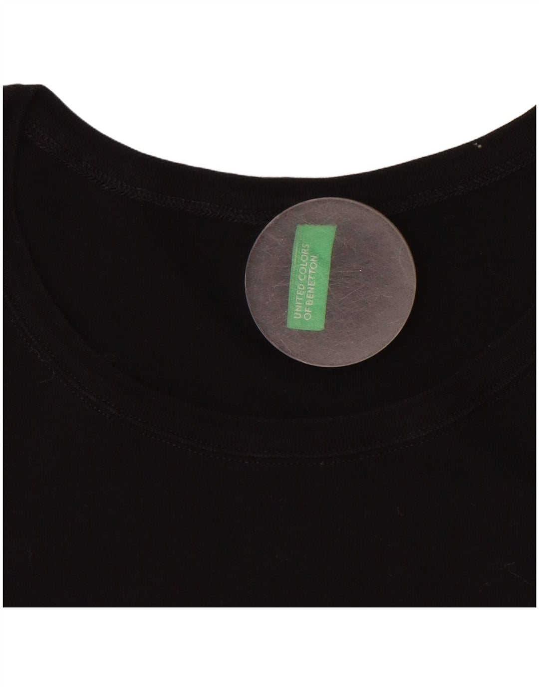 Tricou grafic BENETTON pentru femei Top UK 16 Small Black