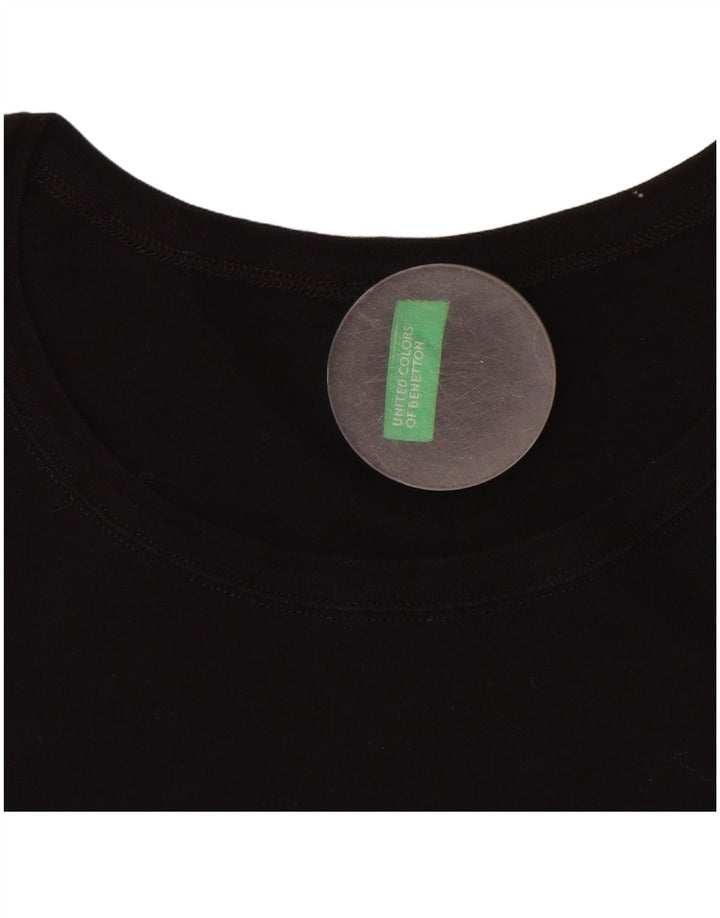 Tricou grafic BENETTON pentru femei Top UK 16 Small Black
