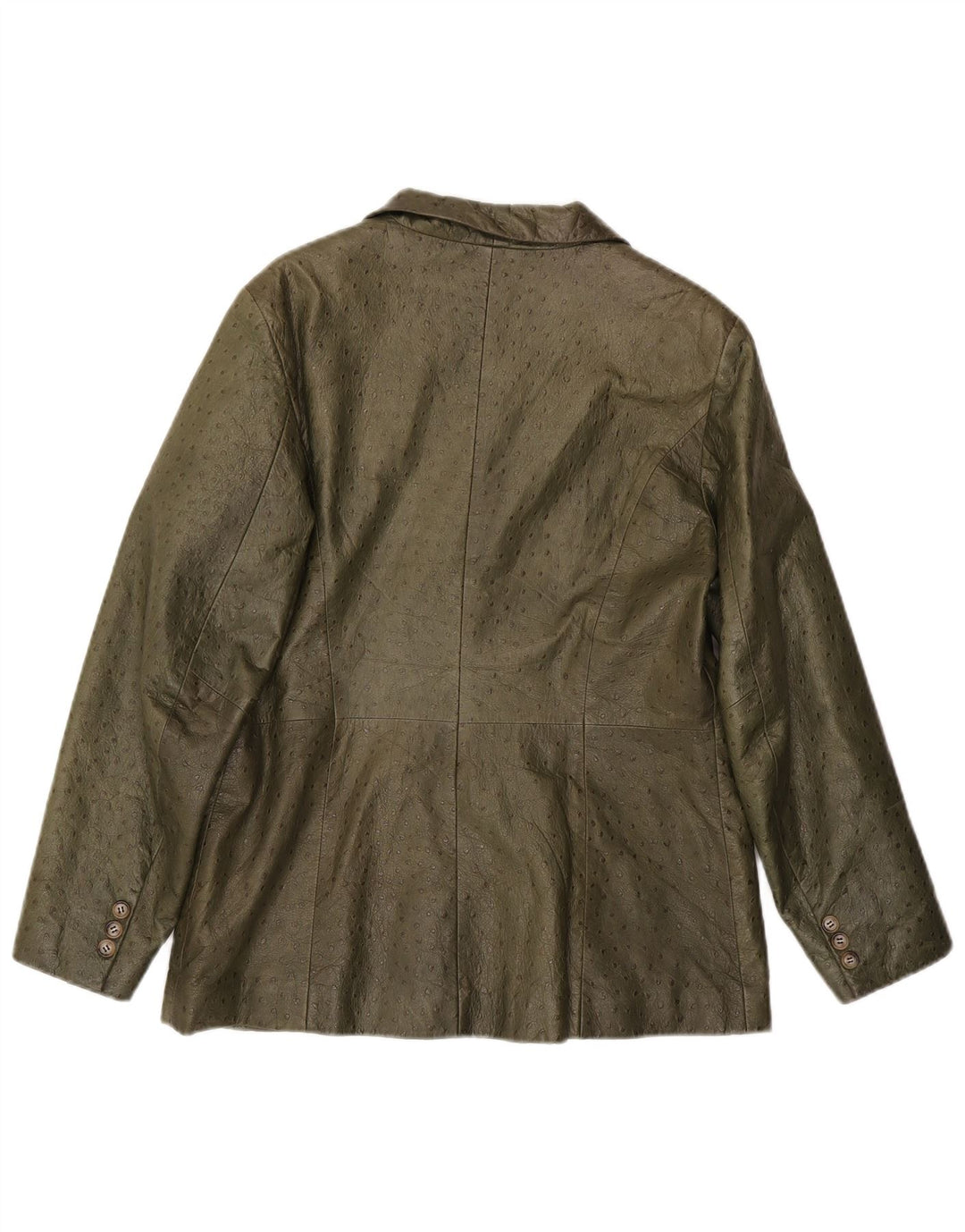 Geacă de piele vintage pentru femei IT 46 din piele mare kaki