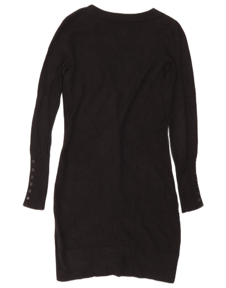 Pulover cardigan cu paragate Sun68 pentru femei UK 12 bumbac mediu negru
