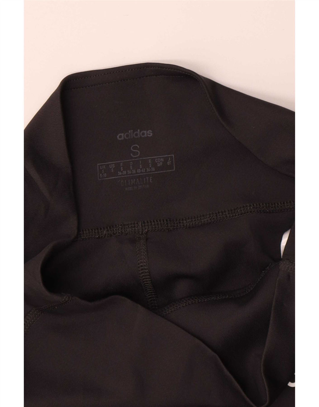 Leggings Climalite pentru femei Adidas UK 8/10 Poliester negru mic