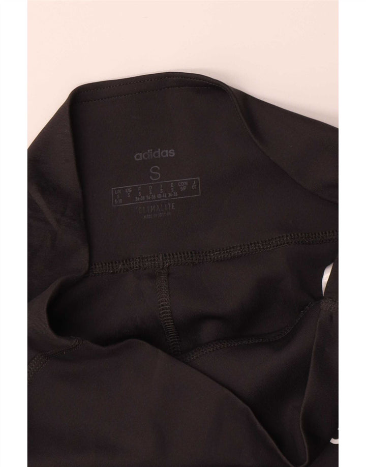 Leggings Climalite pentru femei Adidas UK 8/10 Poliester negru mic