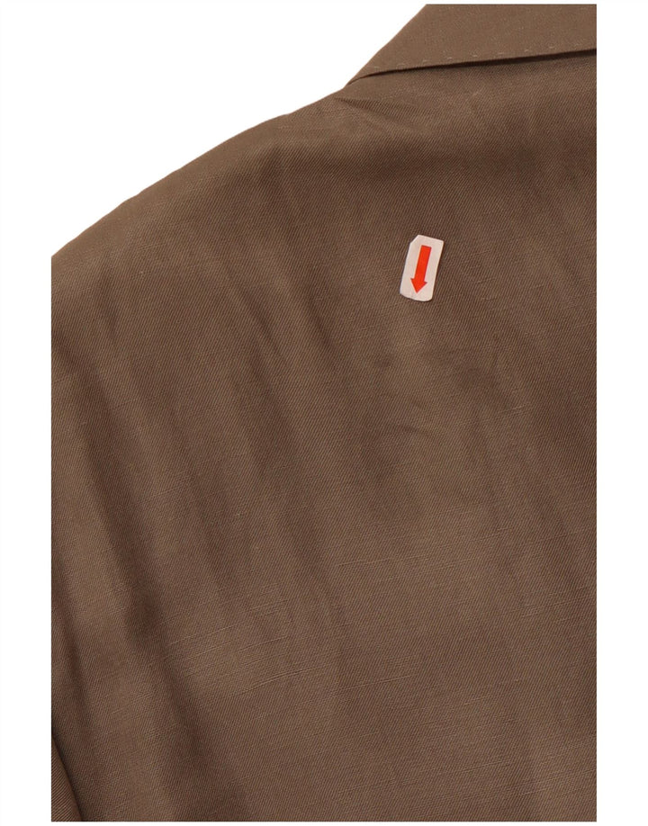 Jachetă Marks & Spencer pentru bărbați, cu 2 nasturi, UK 38, mătase medie kaki