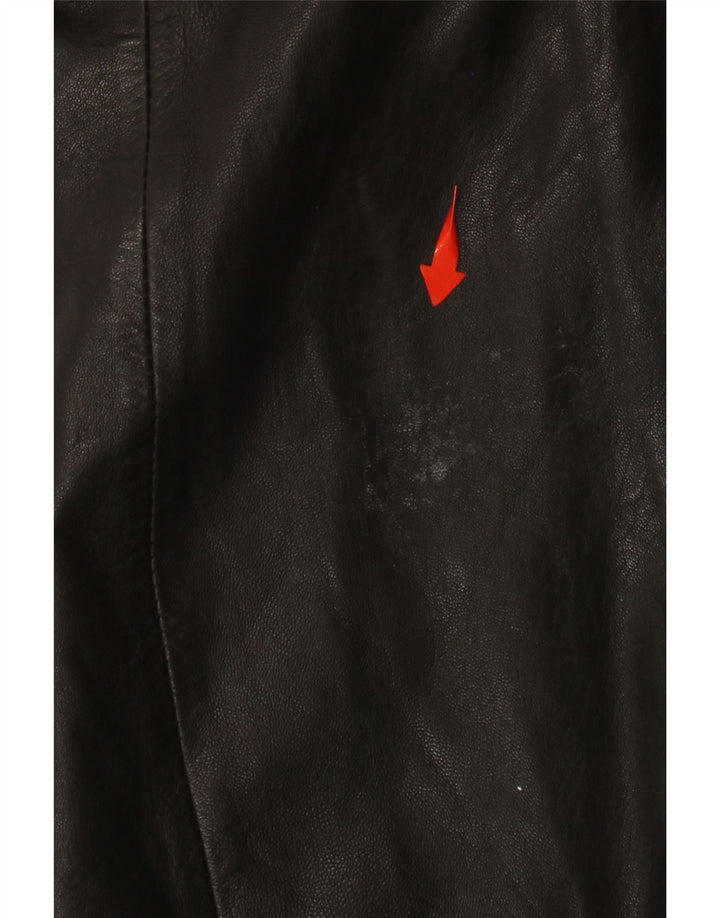 Palton din piele pentru femei VINTAGE IT 48 XL negru