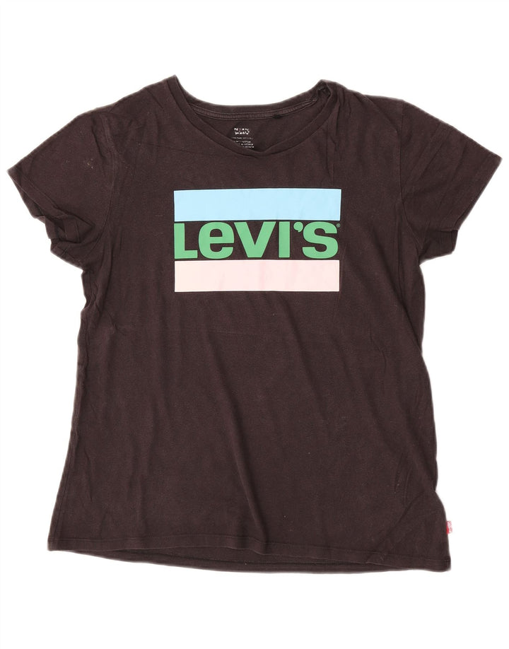 Tricou grafic Levi's pentru femei Top UK 14 Medium Black