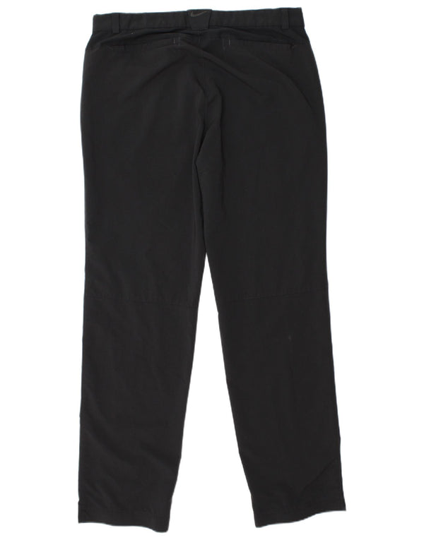 Pantaloni chino drepti pentru bărbați Dri Fit NIKE L33 L32 Poliester negru