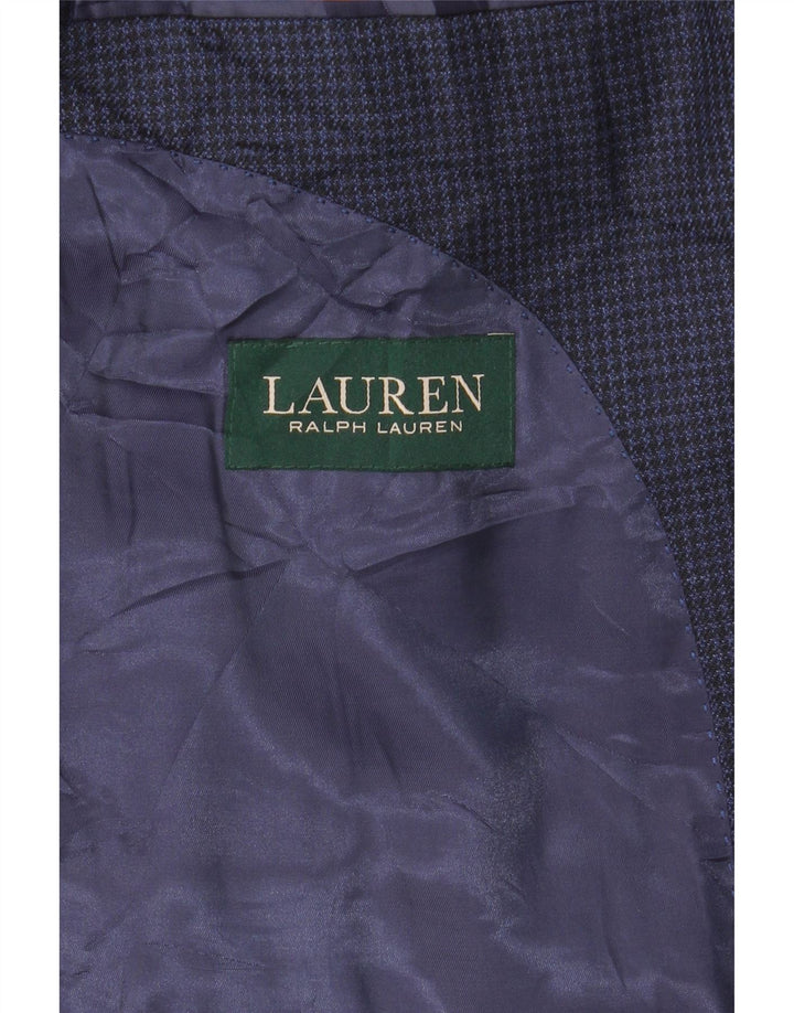 Blazer pentru bărbați Ralph Lauren, cu 2 nasturi, UK 38 Medium, bleumarin, picior de găină