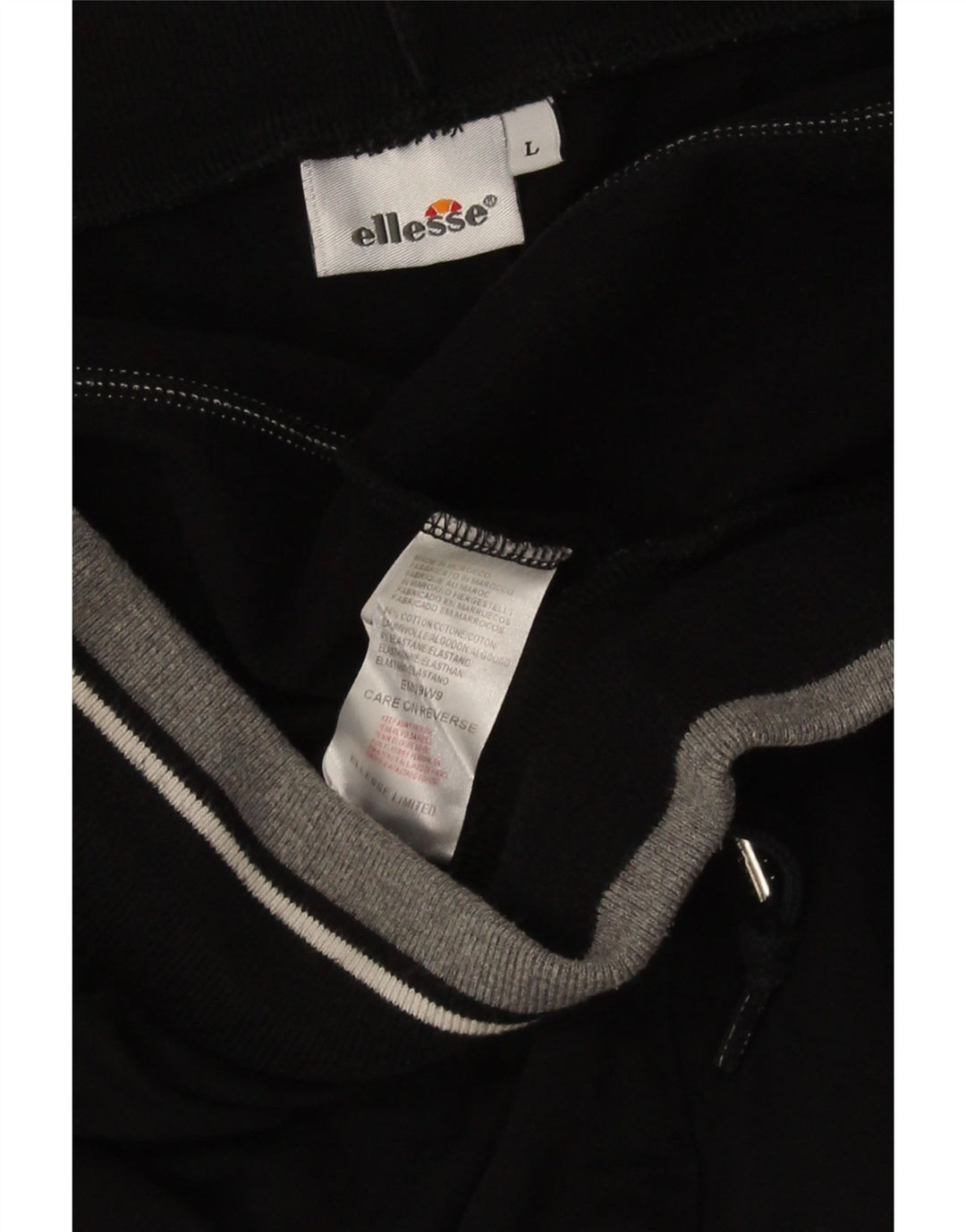 Pantaloni scurți sport Ellesse pentru bărbați, mari, negru, bumbac