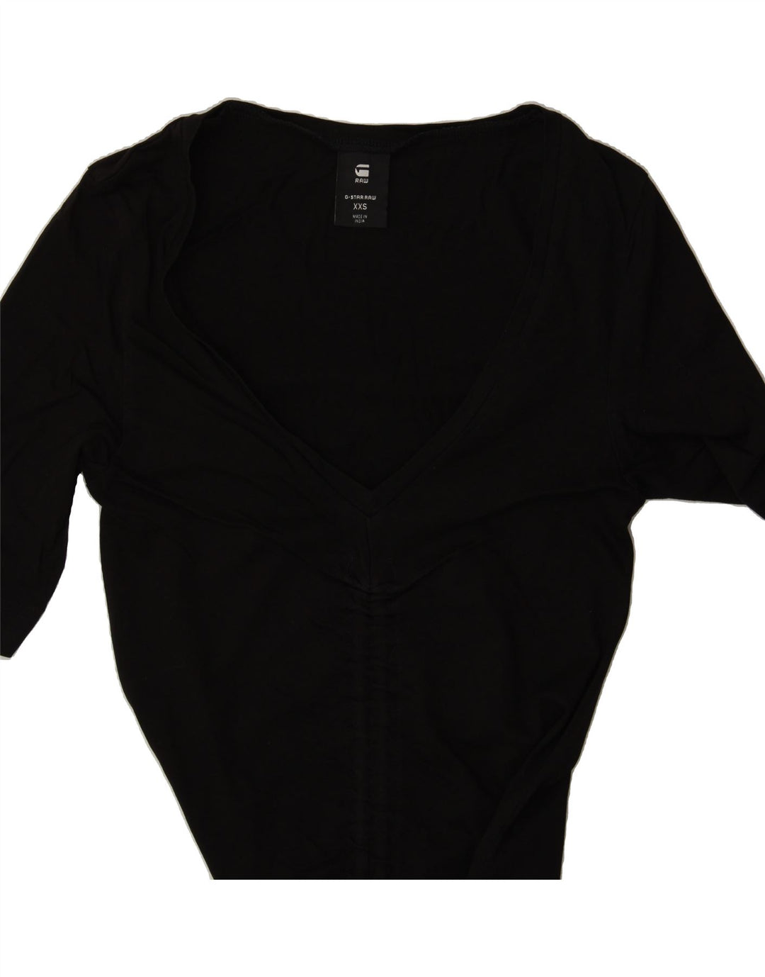 G-STAR Womens Blouse Top UK 0 2XS Black Cotton Vintage G-Star and Second-Hand G-Star from Messina Hembry 
