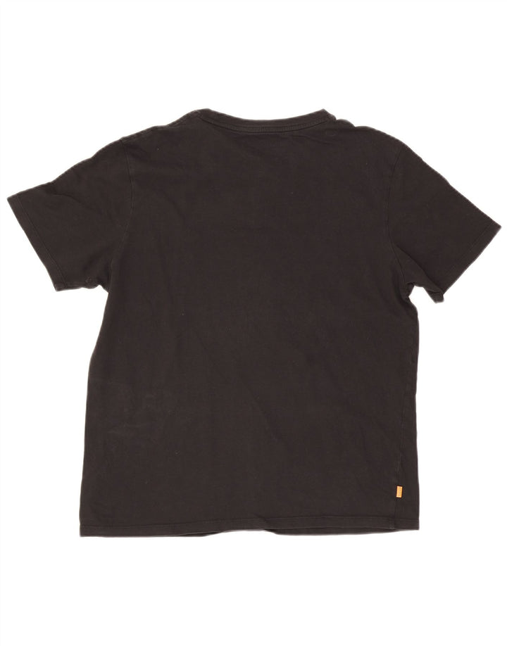Tricou Timberland pentru femei, cu croiala normală, XL, bumbac negru