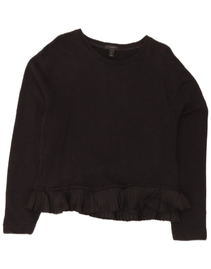 J. CREW Pulover pentru damă, UK 14, bumbac mediu negru