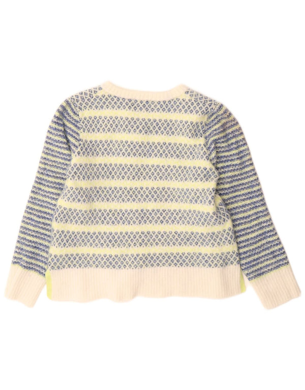 White Stuff Pulover cu decolteu în V pentru femei UK 12 Medium Multicolor