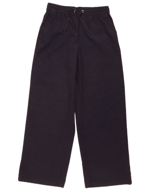 Pantaloni chino pentru femei cu picioare largi Zara L30 L31 Poliester bleumarin