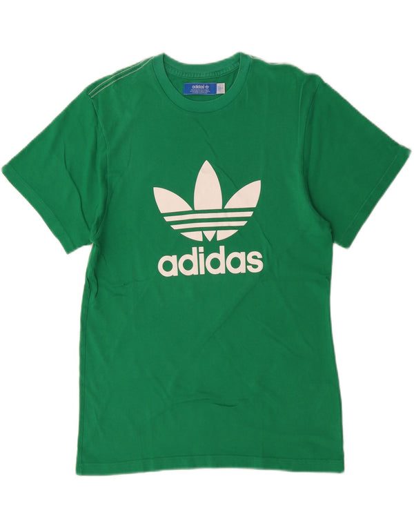 Tricou grafic pentru bărbați Adidas Top mic verde bumbac